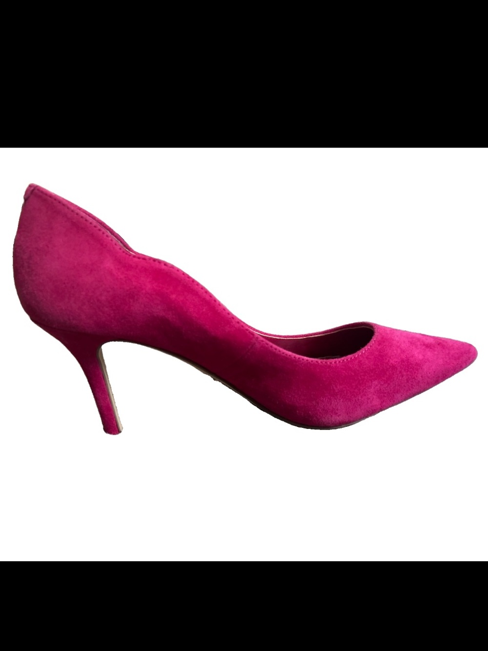 White House Black Market Pink Suede Pointed Toe Pumps Heels Women Size 6M
